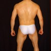 slip bikini hombre cachetero blanco